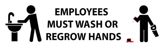 Employees Must Wash Hands